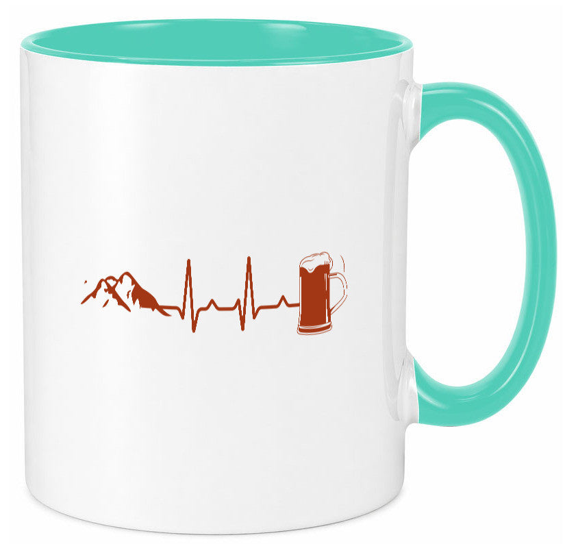 Berge und Bier | Wandern Wanderer Biertrinken Geschenkidee Humor Tasse