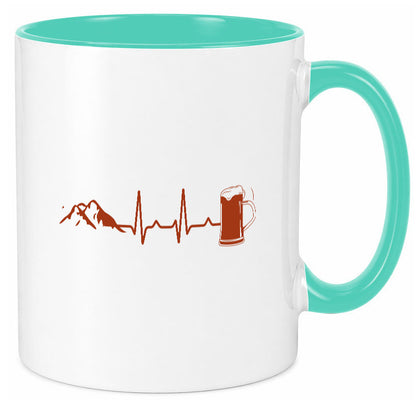 Berge und Bier | Wandern Wanderer Biertrinken Geschenkidee Humor Tasse