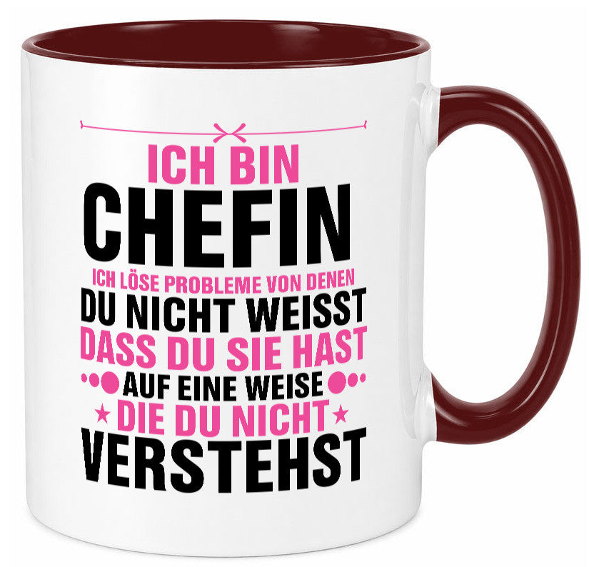 Löse Probleme: Chefin | Führungskraft Vorgesetzte lustiger Spruch Geschenk