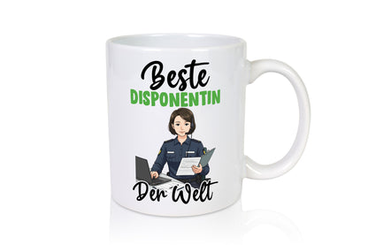 Beste Disponentin | Zuteilerin v2 lustig Humor Geschenkidee Geschenk Tasse