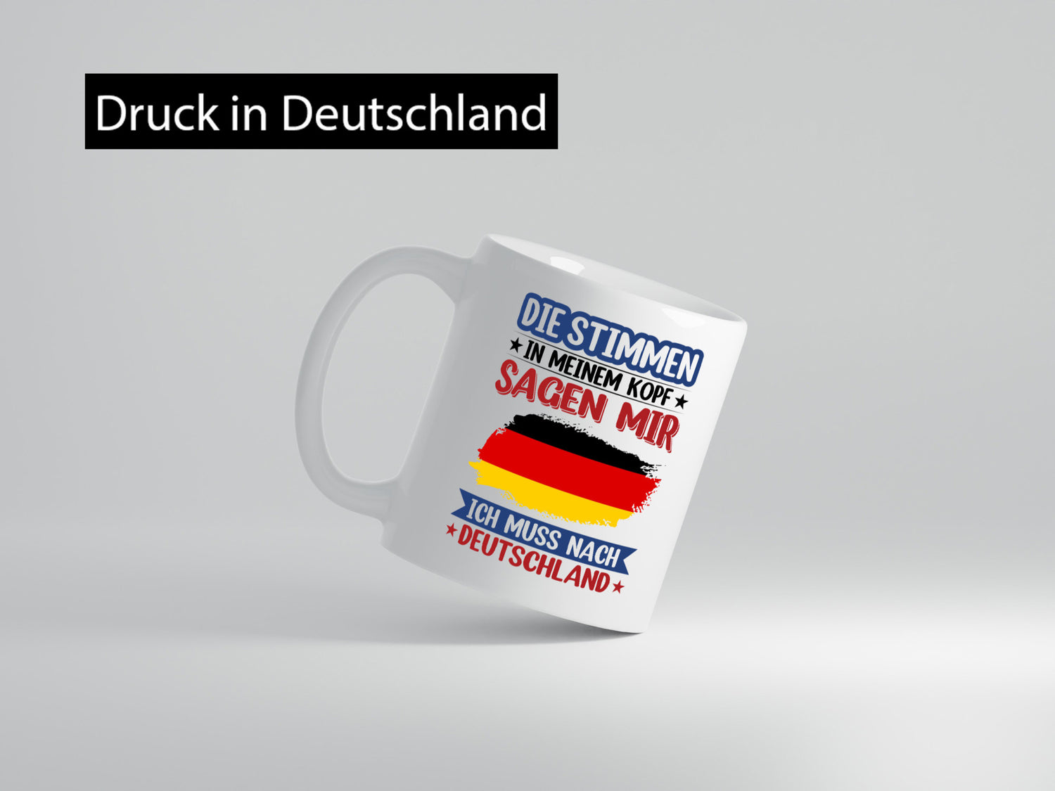 Deutschland | Urlaub Stimmen in meinem Kopf Traumland Humor Geschenkidee Tasse
