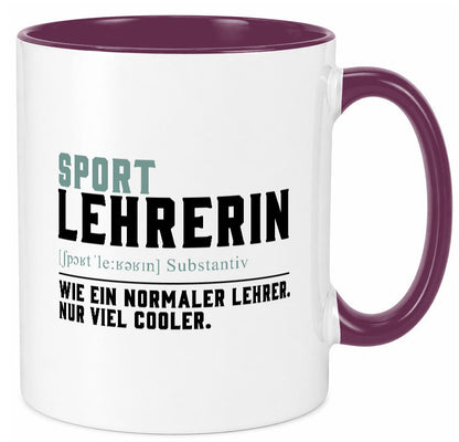 Sportlehrerin | Lehrerin Unterricht Lieblingslehrerin Geschenk Humor Tasse