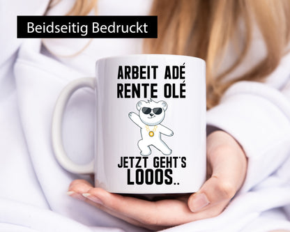 Arbeit ade | Rente Rentner Party Ruhestand Pension Geschenk Jubiläum lustiger