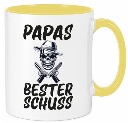 Papas bester schuss | Vatertag Papa der Welt Humor Familie Geschenkidee Tasse
