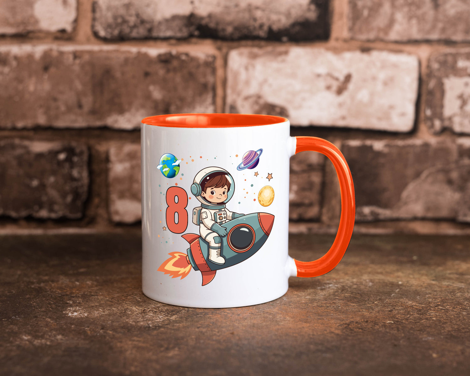 8. Geburtstag | 8 Jahre Astronaut Weltraum Humor Geschenkidee Tasse
