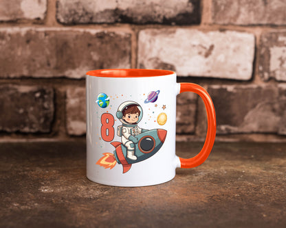 8. Geburtstag | 8 Jahre Astronaut Weltraum Humor Geschenkidee Tasse