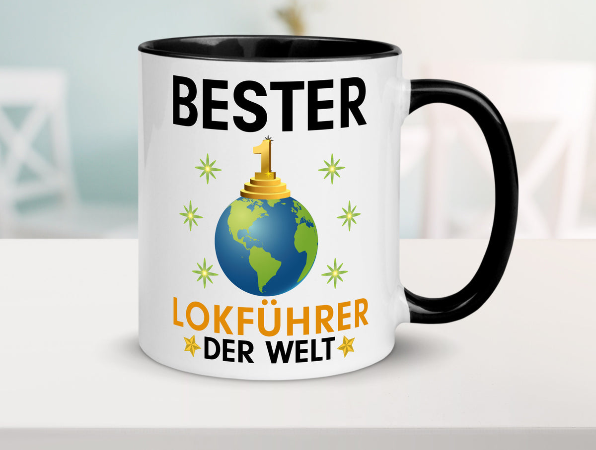 Welt Bester Lokführer | Zug Beruf Humor Arbeit Kollegen Büro Geschenkidee Tasse
