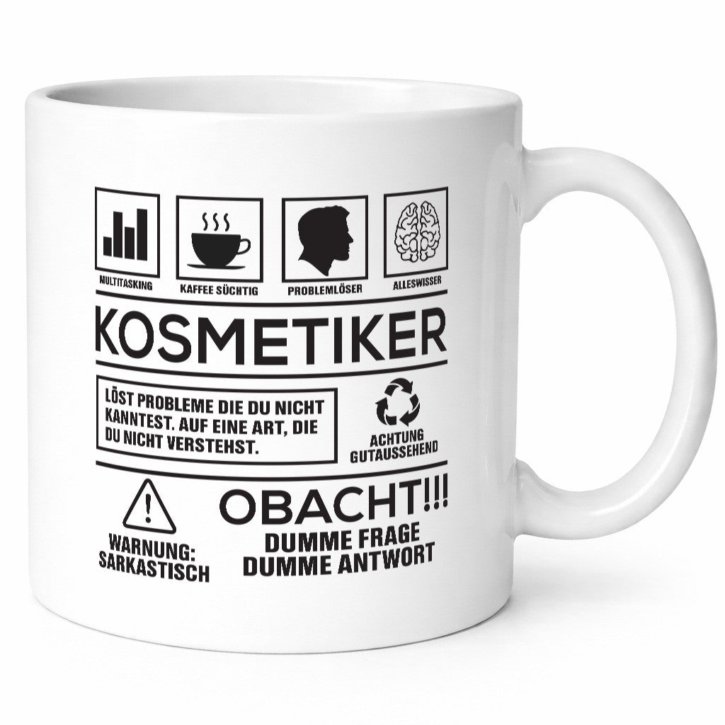 Achtung Probleme Kosmetiker | Kosmetik Stylist Visagist lustig Humor