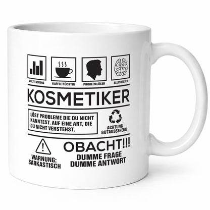 Achtung Probleme Kosmetiker | Kosmetik Stylist Visagist lustig Humor