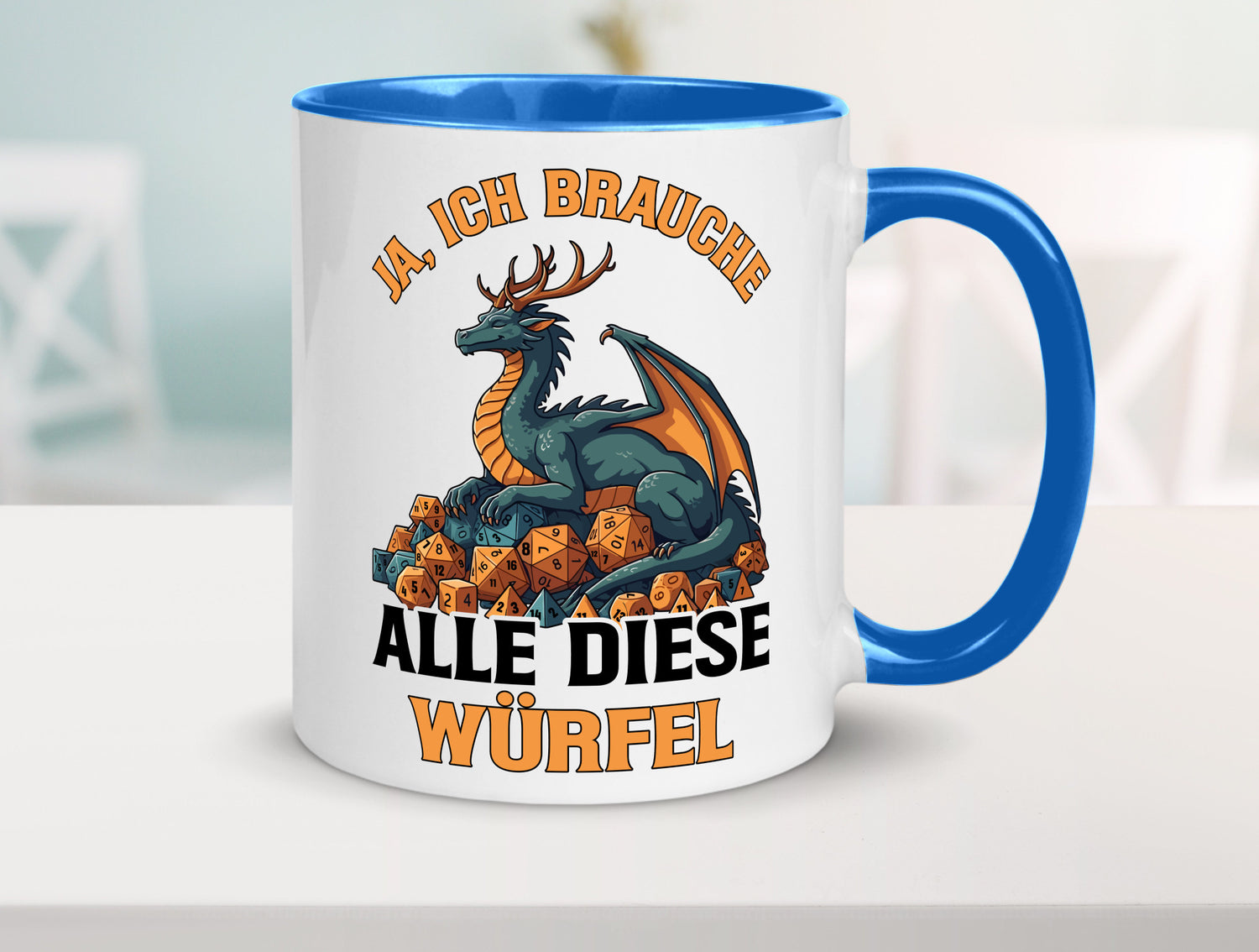 Ja ich brauche alle diese Würfel | Drache Rollenspiel v2 Geschenk Humor