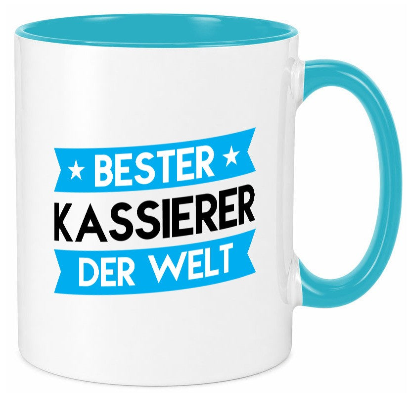 Bester Kassierer lustiger Spruch Geschenk Humor Geschenkidee Tasse