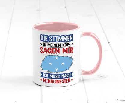 Mikronesien | Urlaub Stimmen in meinem Kopf Traumland Geschenk Humor