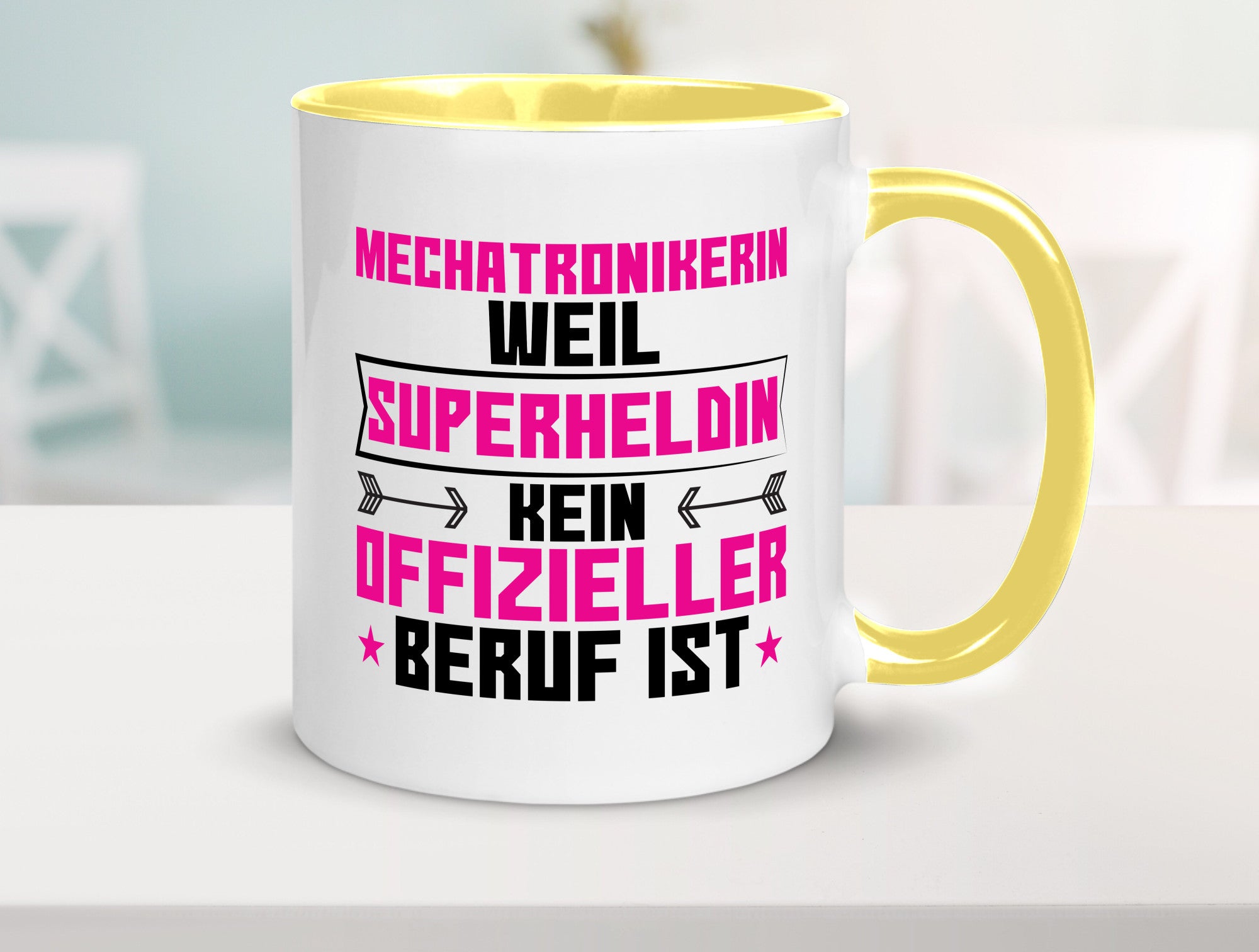 Superheldin Mechatronikerin | KFZ Werkstatt Geschenkidee Humor Tasse