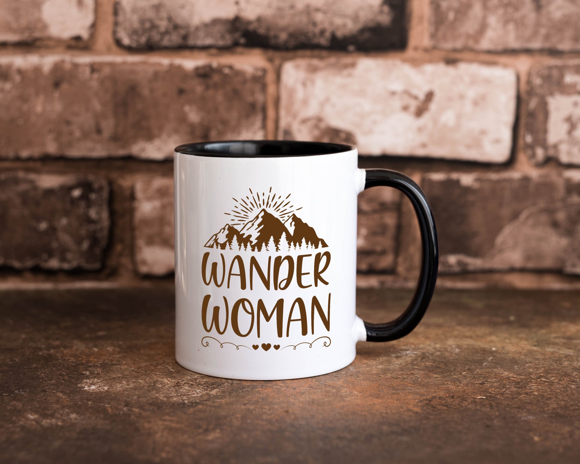 Wander Woman | Berge Herzen Geschenk Familie Geschenkidee lustiger Spruch Tasse