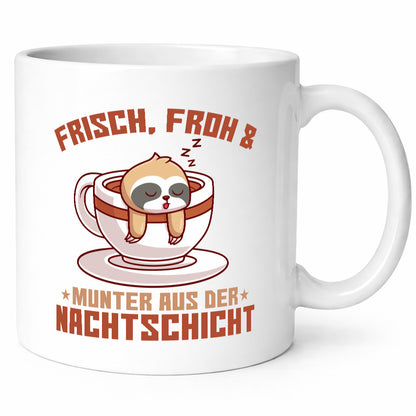 Frisch froh und Munter | Nachtschicht Altenpfleger v2 Geschenk Humor