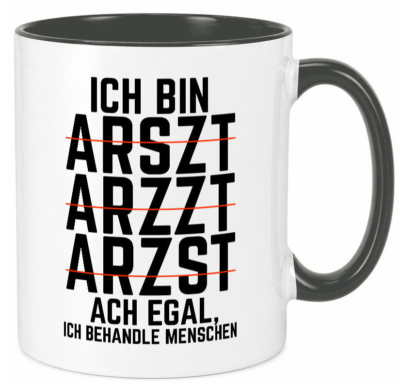Ich bin Arzt | Rechtschreibung Klinik lustiger Spruch lustig Humor Geschenkidee