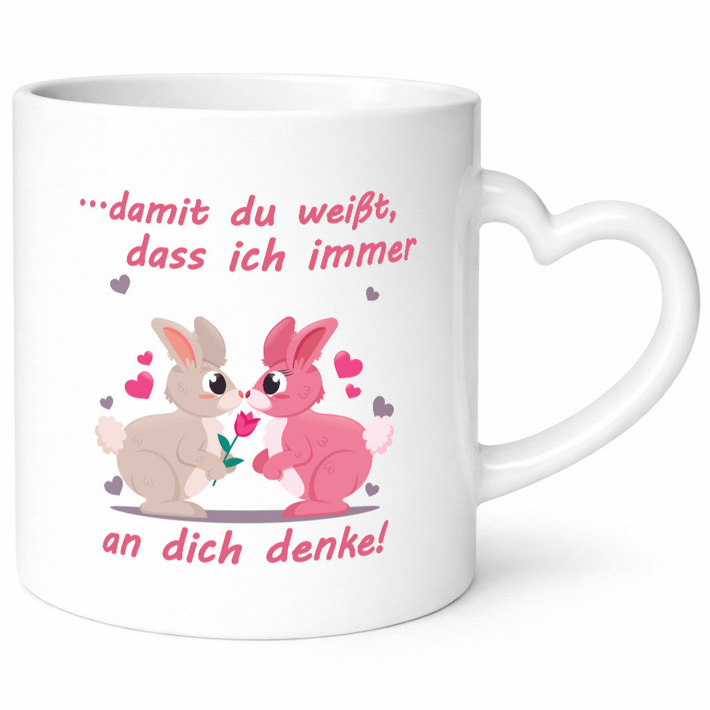 Damit du weißt ich denke immer an dich | Rose Liebe lustig Humor Geschenkidee