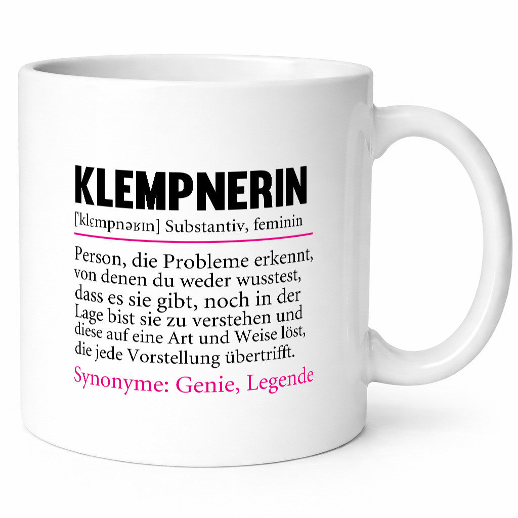 Klempnerin | Spruch lustig Klempnerinnen Beruf Arbeit Kollegen Büro Geschenk