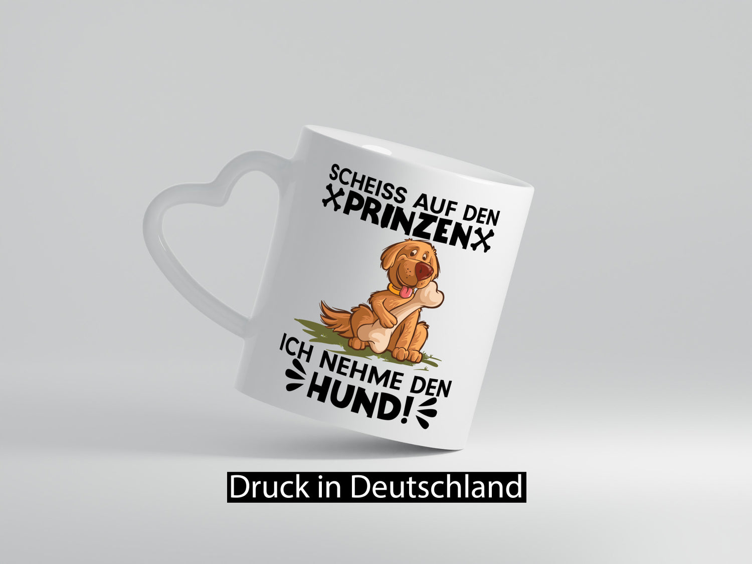 Scheiss auf den Prinzen | Frauen Tasse Hundeliebhaber Geschenkidee