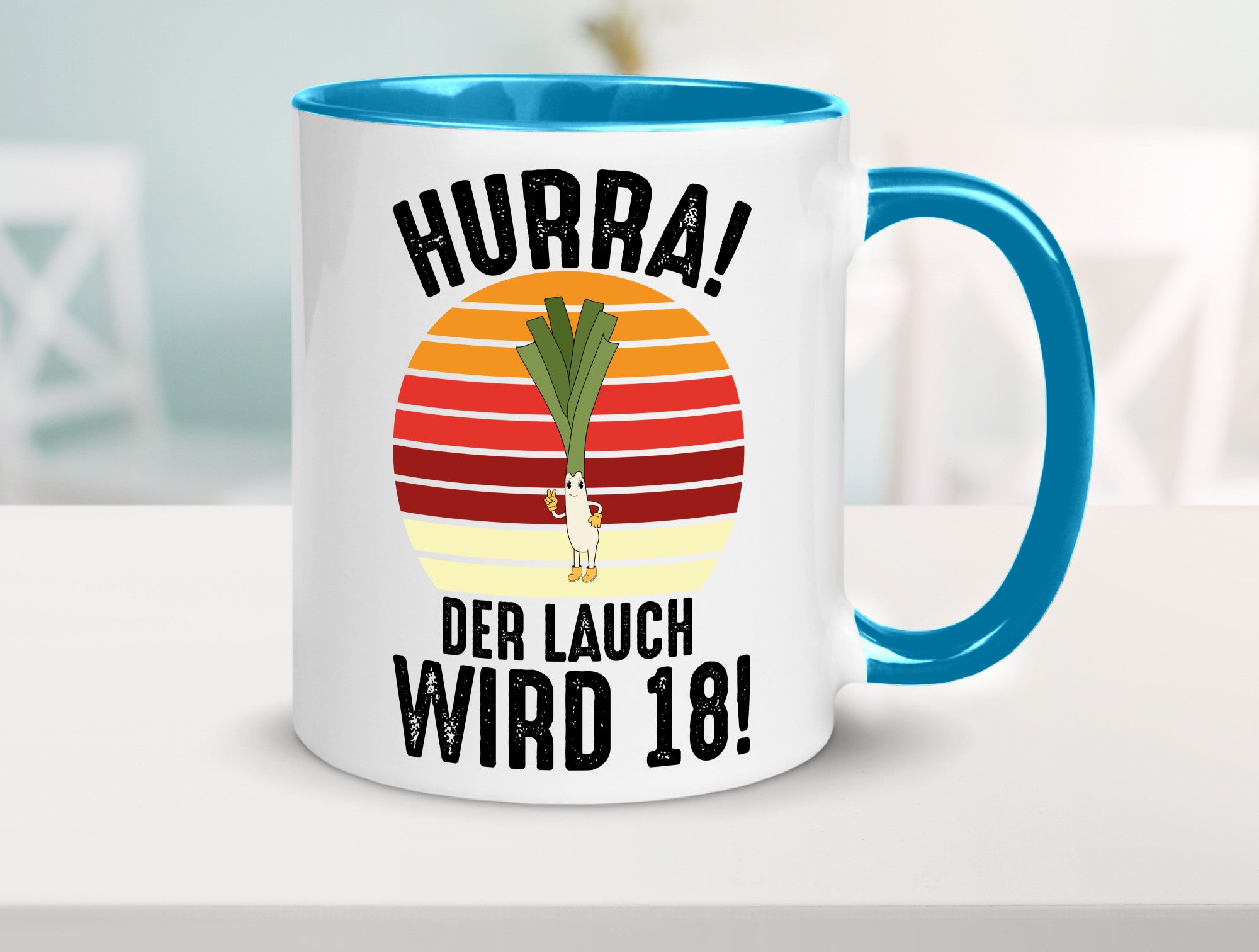 Hurra der lauch wird 18 | 18. Geburtstag Ehrentag lustiger Spruch Geschenk