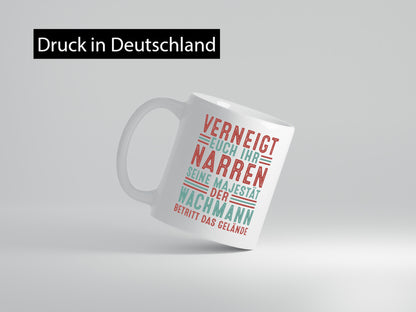 Verneigt euch: Wachmann | Wachpersonal Nachtwächter v2 Geschenk Humor