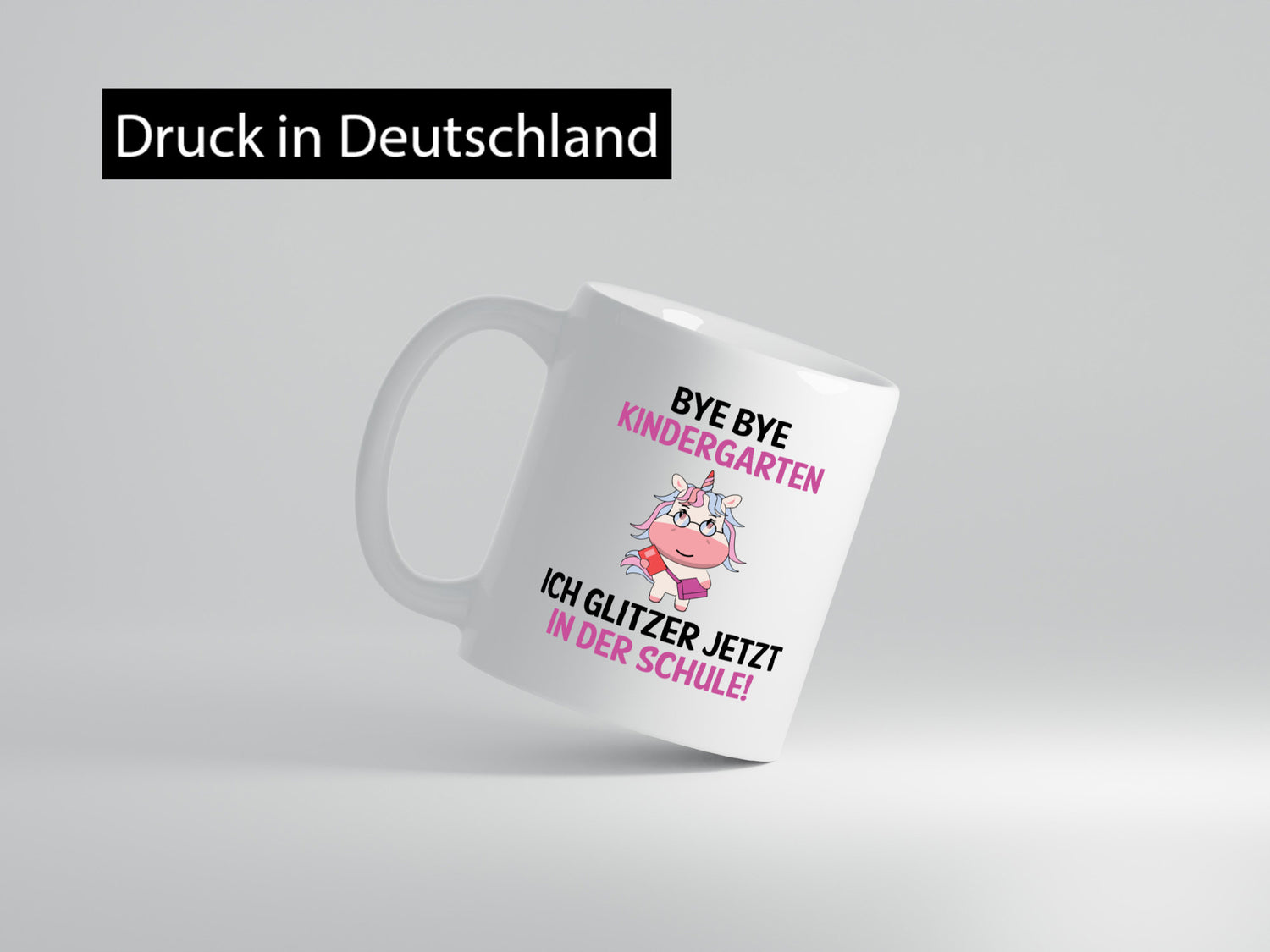 Tschüss Kindergarten, hallo Schule | Einhorn Geschenk Humor Geschenkidee