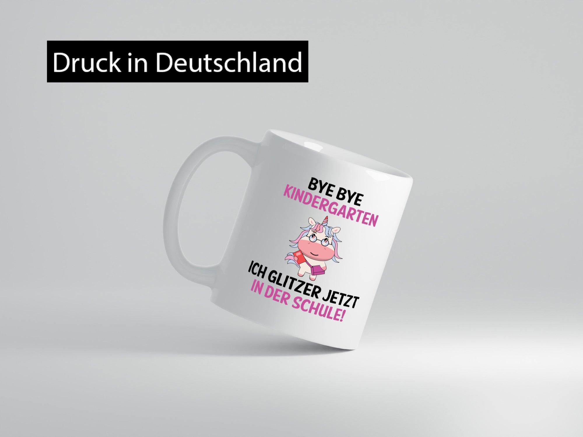 Tschüss Kindergarten, hallo Schule | Einhorn Geschenk Humor Geschenkidee