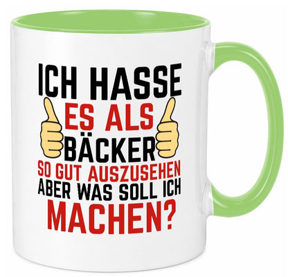 Als Bäcker so gut auszusehen | Bäckerrei Geschenk Humor Geschenkidee lustiger Tasse