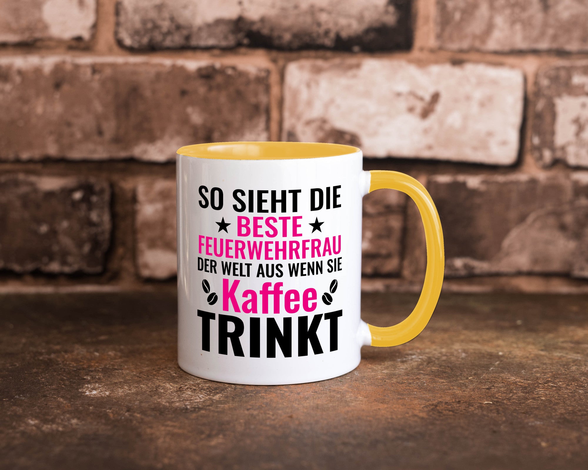 Kaffee trinkt: Feuerwehrfrau | Feuerwehr Geschenkidee Humor Tasse