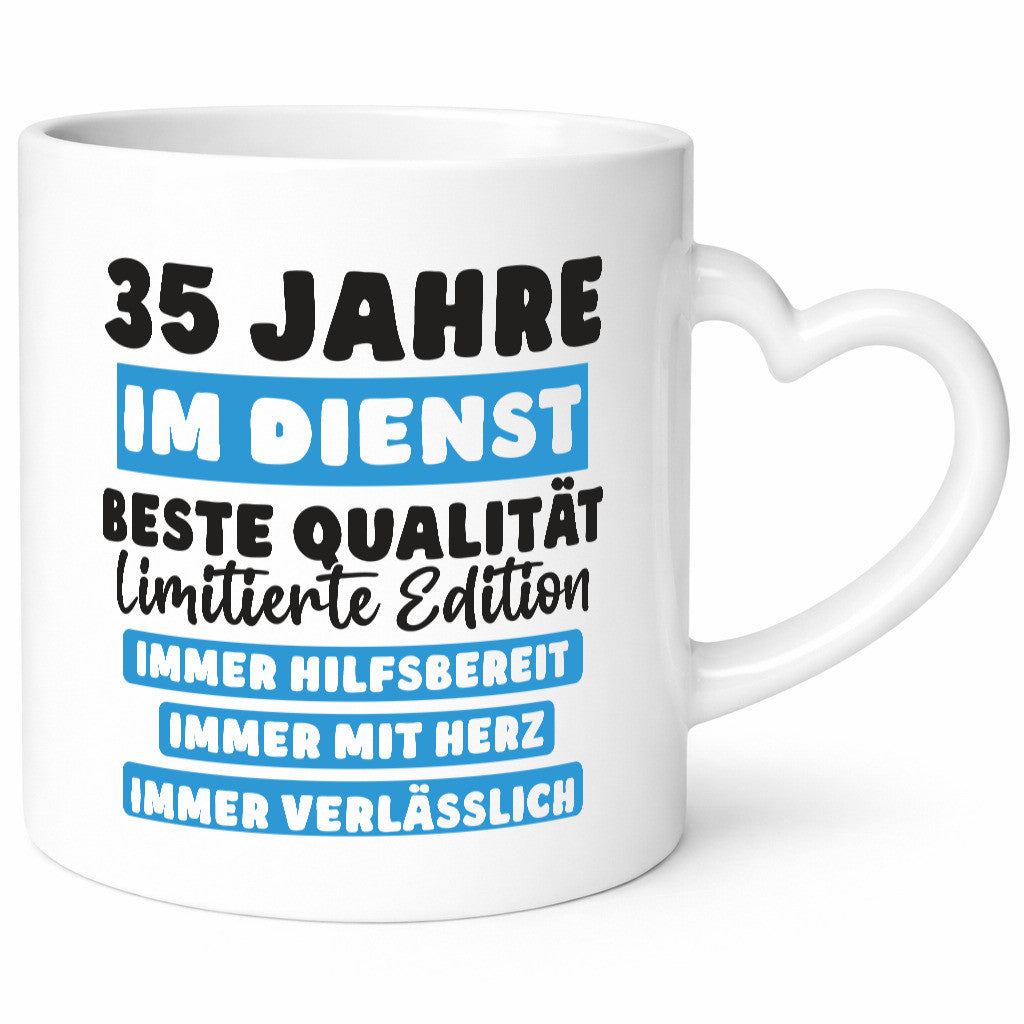 35 Jahre im Dienst | Jubiläum Arbeit v6 lustiger Spruch Geschenk Kollegen Büro