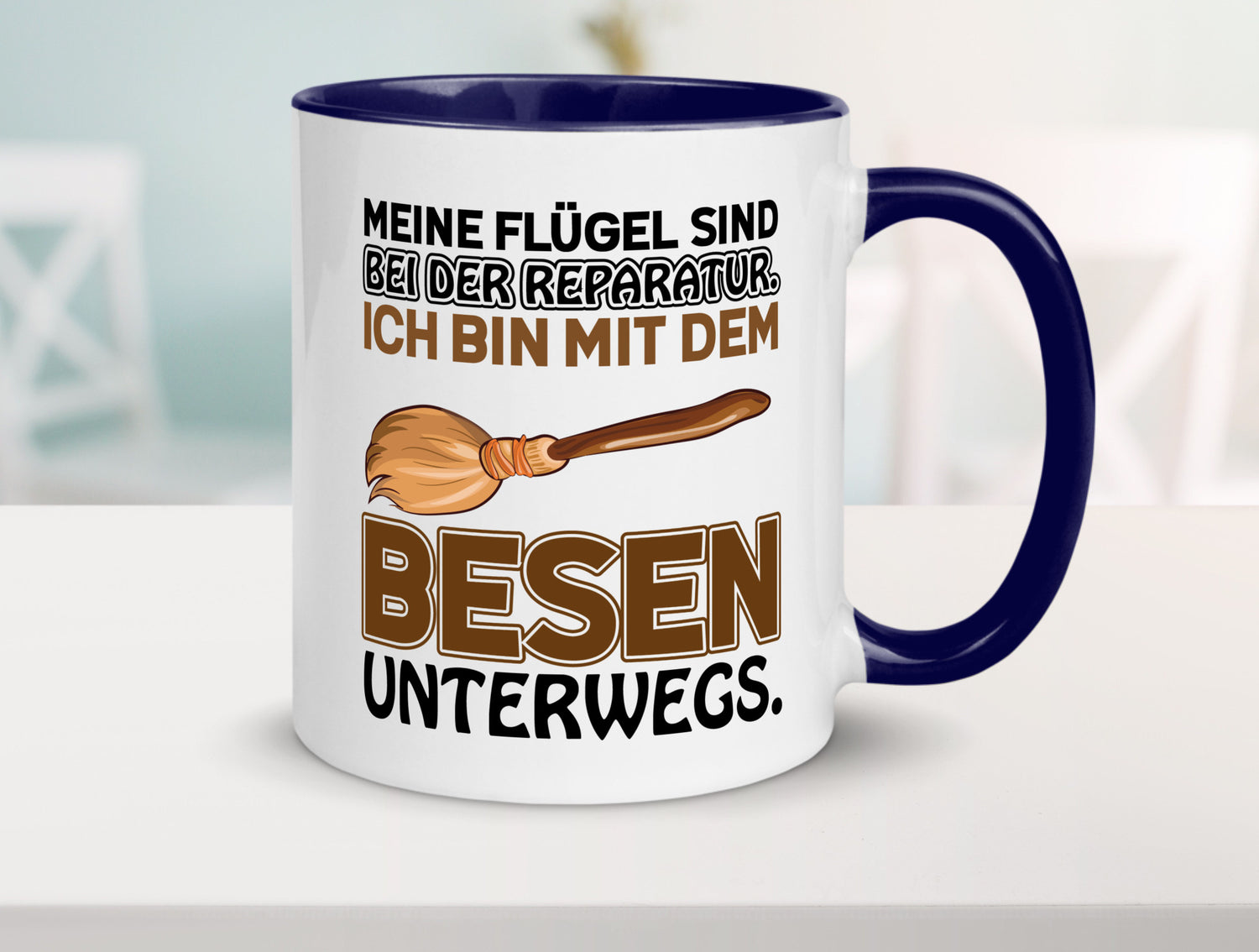 Flügel Reperatur lustig Humor Geschenkidee Geschenk Tasse
