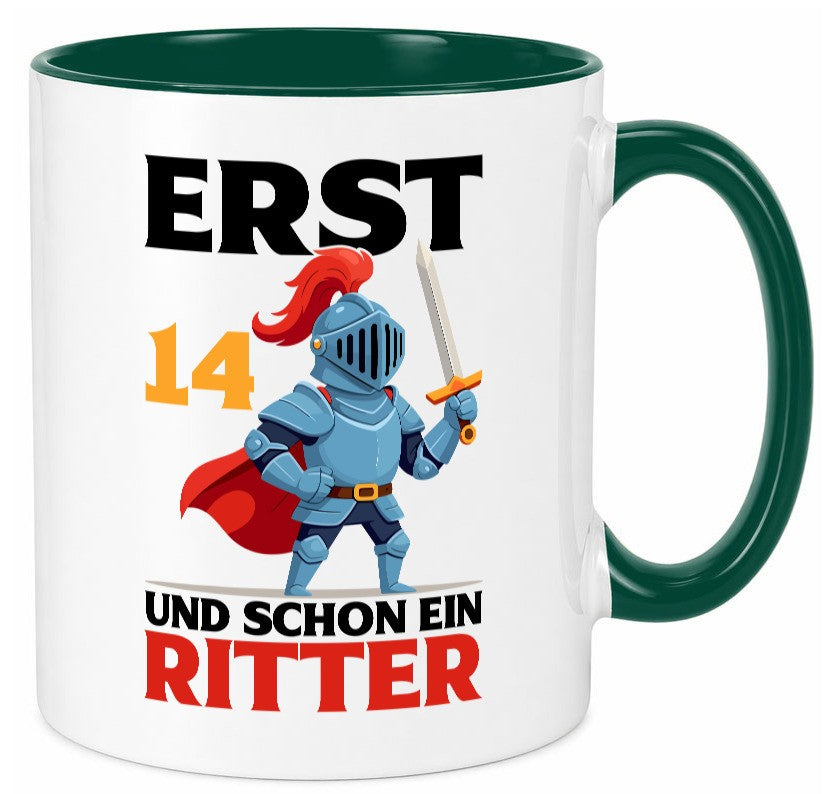 14. Geburtstag | 14 Jahre und schon ein Ritter Humor Geschenkidee Tasse