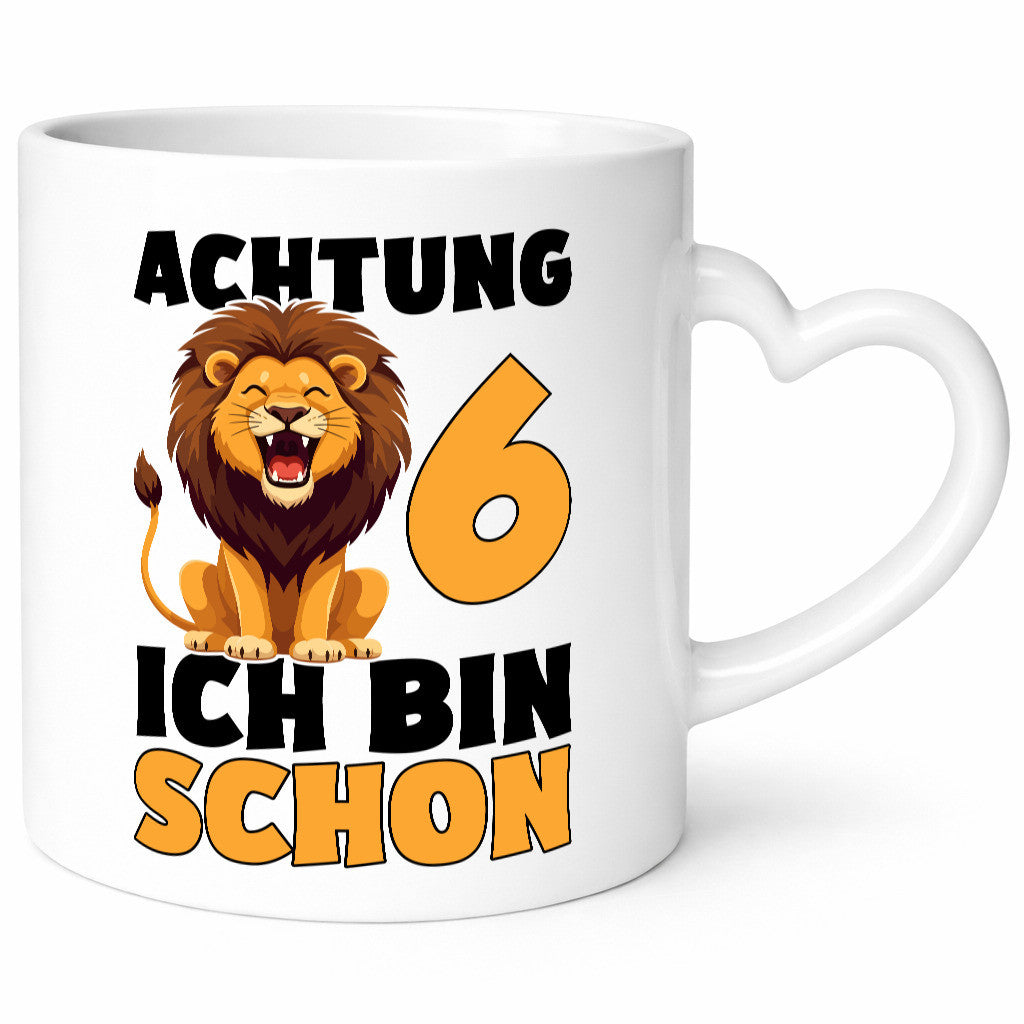 6. Geburtstag | 6 Jahre Löwe lustig Geschenkidee Geschenk Tasse