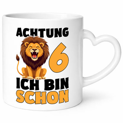 6. Geburtstag | 6 Jahre Löwe lustig Geschenkidee Geschenk Tasse