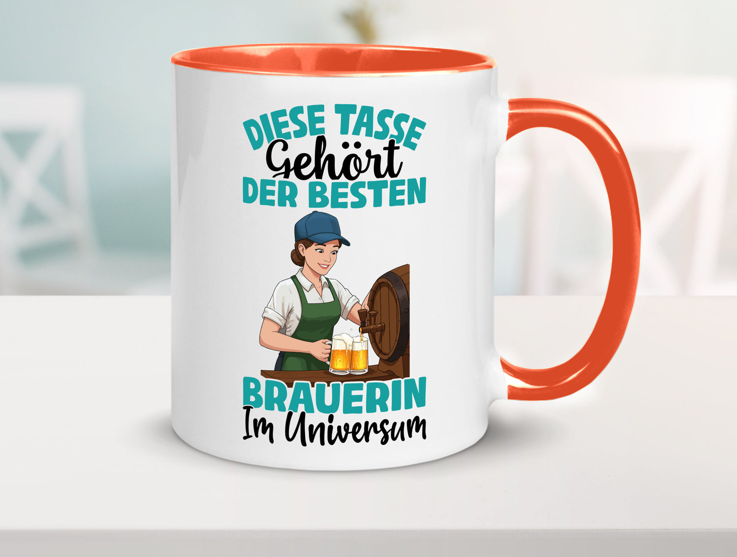 Im Universum: Brauerin | Bier Brauerei lustiger Spruch Geschenk Humor