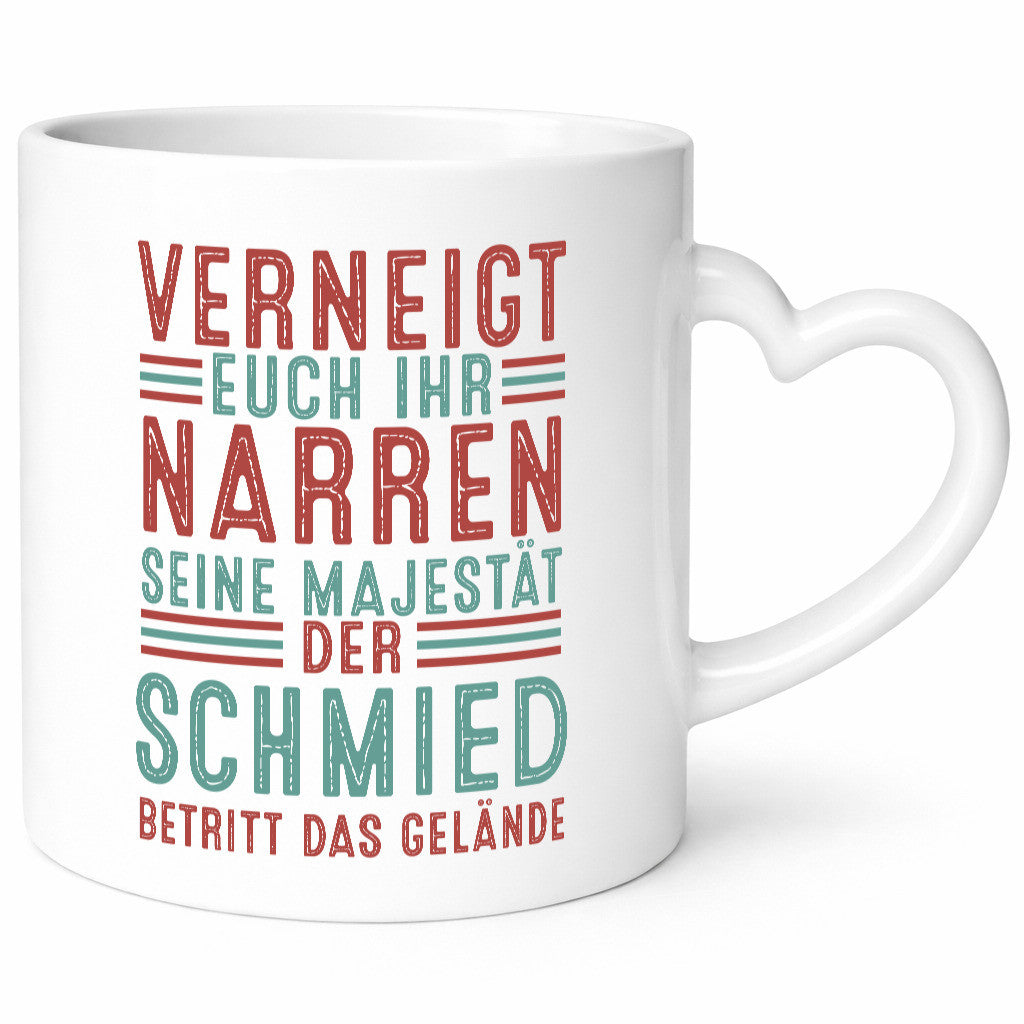 Verneigt euch: Schmied | schmieden lustig Humor Geschenkidee Geschenk Tasse