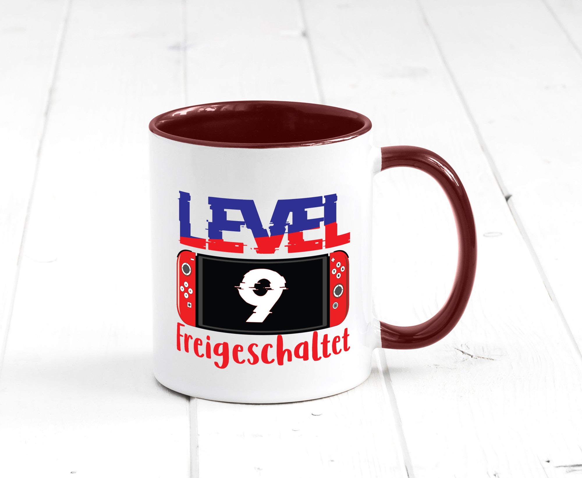 Level 9 Freigeschaltet | 9. Geburtstag Zocker Gamer Humor Geschenkidee Tasse