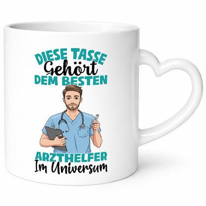 Im Universum: Arzthelfer | Fachangestellter Medizin Humor Geschenkidee Tasse