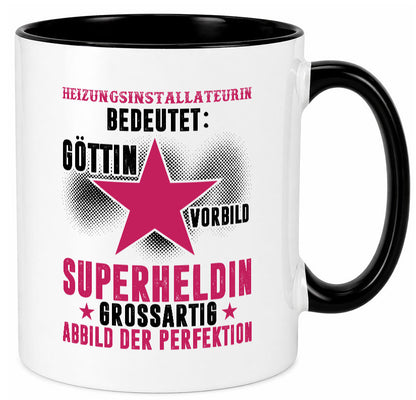 Bedeutung von Heizungsinstallateurin | Heizung Humor Geschenkidee Tasse