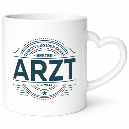 Geprüft und sicher: Arzt | Medizin Doktor Facharzt lustiger Spruch Geschenk