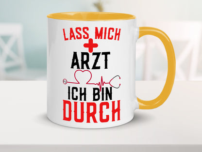 Arzt | Lass mich durch Herz Doktor Krankenhaus Puls Humor Geschenkidee Tasse
