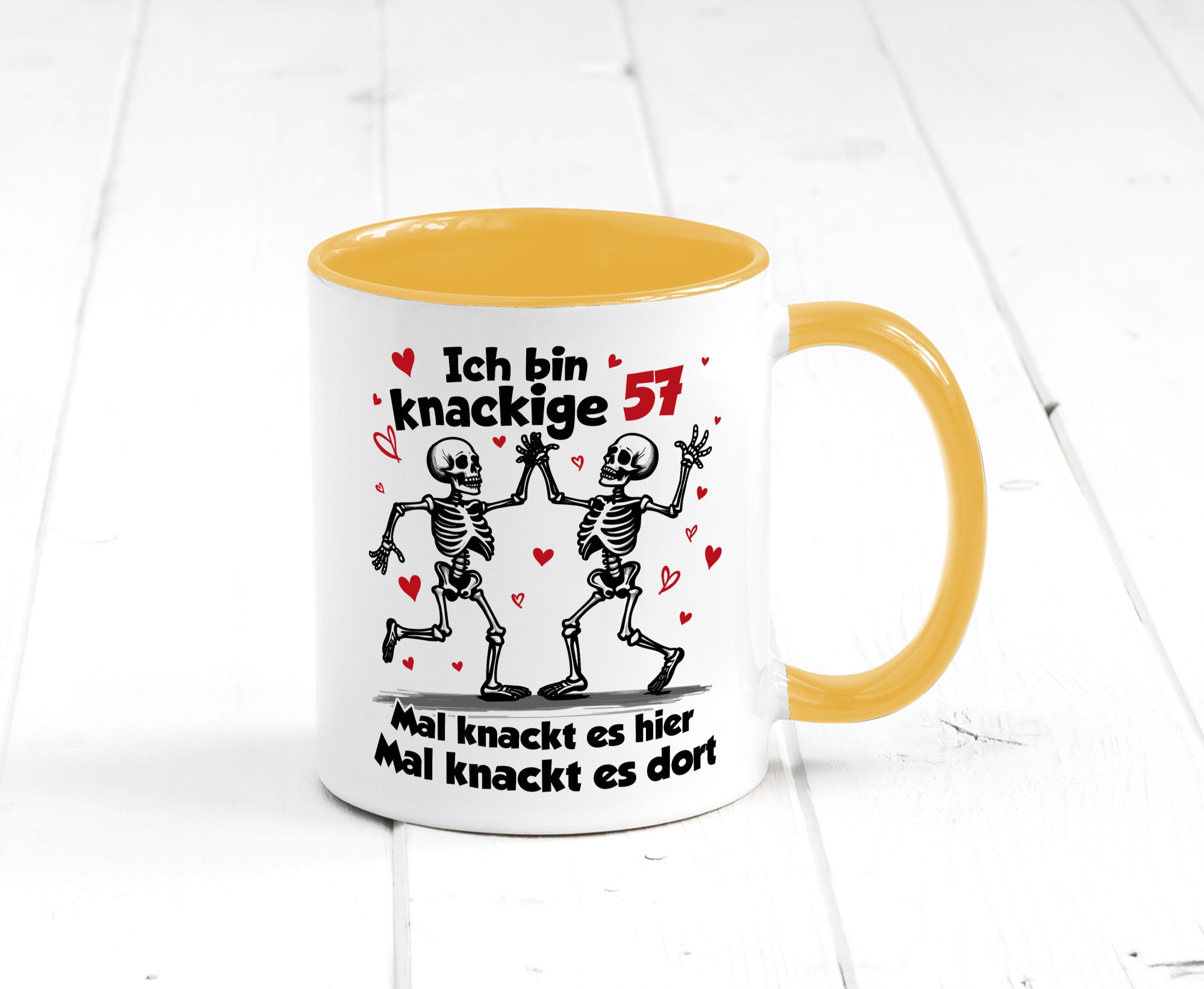 57. Geburtstag | Knackige 57 Ich bin alt lustig Geschenkidee Geschenk Tasse