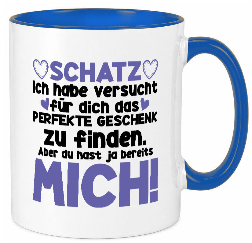 Schatz | Liebe Valentinstag Freund Freundin Herz Geschenkidee Humor Tasse