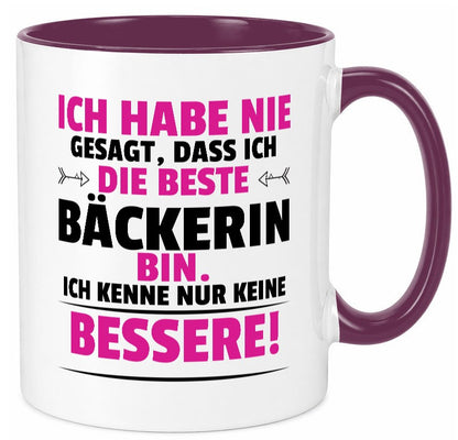 Die Beste Bäckerin | Bäckerei Frauen Backen lustig Humor Geschenkidee Geschenk Tasse