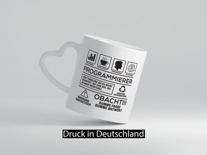 Achtung Probleme Programmierer | Software Entwickler Geschenkidee Humor Tasse