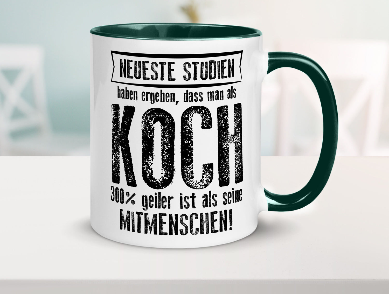 Neuste Studien: Koch | Chefkoch Humor Arbeit Kollegen Büro Geschenkidee Tasse