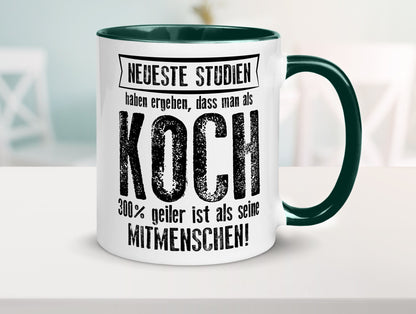 Neuste Studien: Koch | Chefkoch Humor Arbeit Kollegen Büro Geschenkidee Tasse