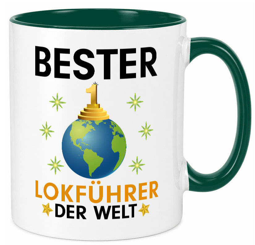Welt Bester Lokführer | Zug Beruf Humor Arbeit Kollegen Büro Geschenkidee Tasse