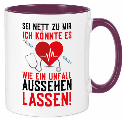 Sei nett zu mir | Krankenschwester Arzt Klinik Spritze v2 lustig Humor
