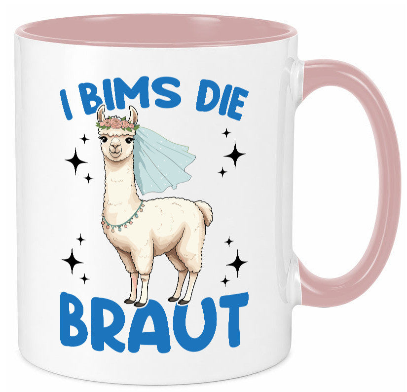 I Bims die Braut | Lama JGA Hochzeit lustig Humor Geschenkidee Geschenk Tasse